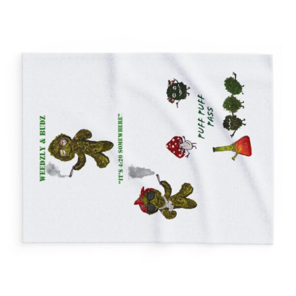 Weedzly & Buds Arctic Fleece Blanket - Image 3