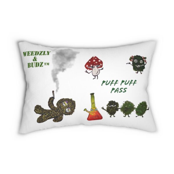 WEEDZLY & BUDZ Spun Polyester Lumbar Pillow